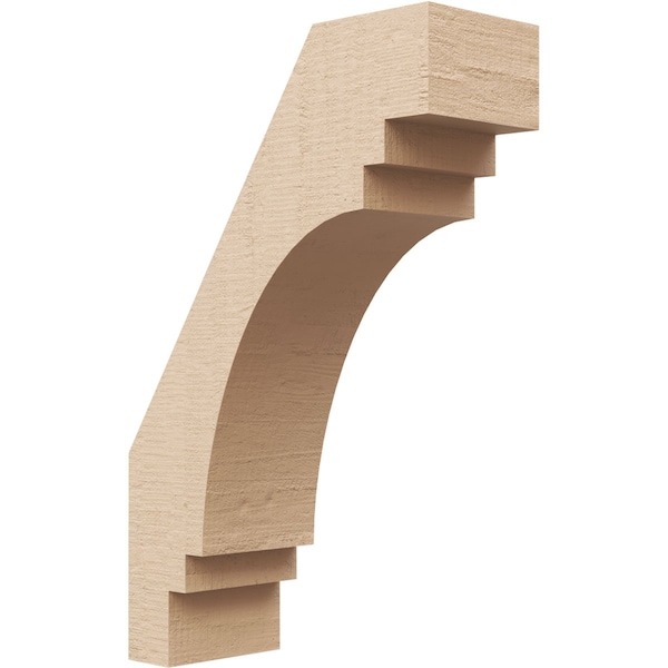Ekena Millwork 3-inch W x 8-inch D x 12-inch H Pescadero Rough Cedar Woodgrain TimberThane Knee Brace, Primed BRCUR03X08X12PECRCPR - main